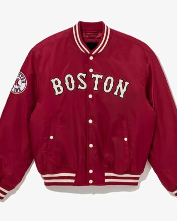 Boston Red Sox Red Cooperstown Satin Jacket - Modajacket