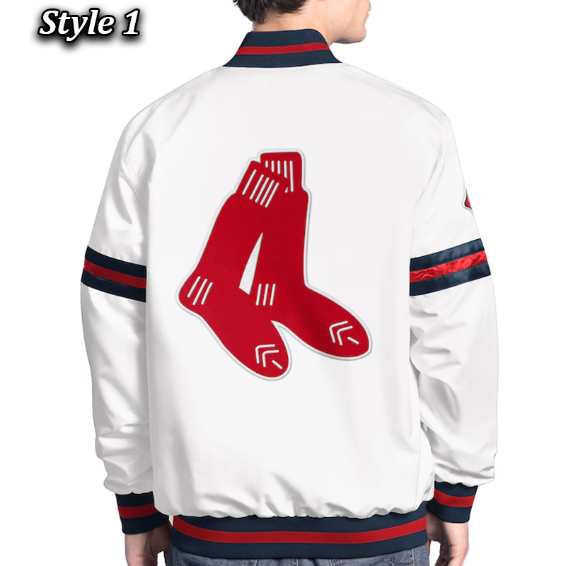 Boston Red Sox Scout Varsity Satin Jacket 3 Boston Red Sox Scout Varsity Satin Jacket