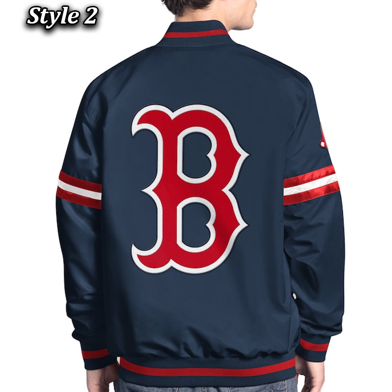 Boston Red Sox Scout Varsity Satin Jacket 4 Boston Red Sox Scout Varsity Satin Jacket