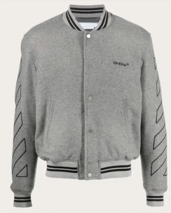 Power Book II Ghost Gianni Paolo Gray Varsity Jacket - Modajacket
