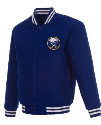 Buffalo Sabres Royal Varsity Wool Jacket - Modajacket