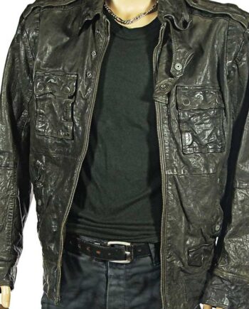 Caleb Dredd Leather Jacket - Modajacket