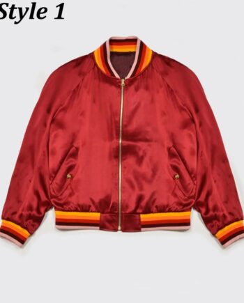 Embroidered Casablanca Souvenir Bomber Jacket - Modajacket