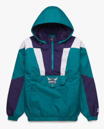 Charlotte Hornets Pullover Half-Zip Jacket - Modajacket