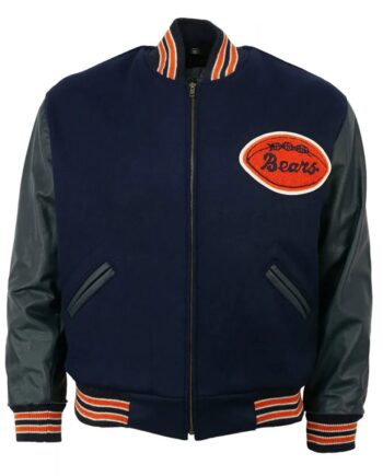 Varsity 1958 Chicago Bears Navy Blue Jacket - Modajacket