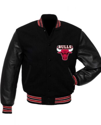 Basketball Chicago Bulls College Black Jacket - Modajacket
