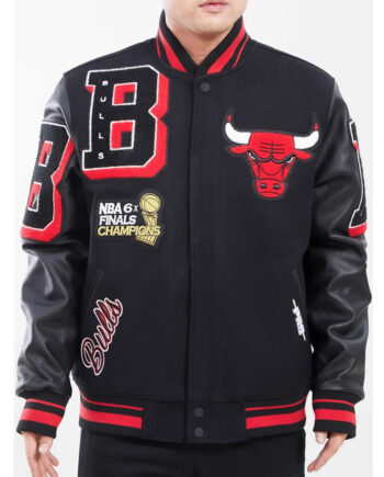Mashup Chicago Bulls Black Varsity Jacket - Modajacket