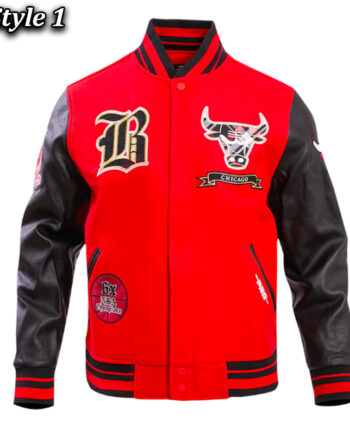 Chicago Bulls Prep Varsity Wool/Leather Jacket - Modajacket