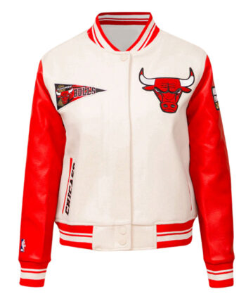 Retro Classic Rib Chicago Bulls Varsity Jacket - Modajacket