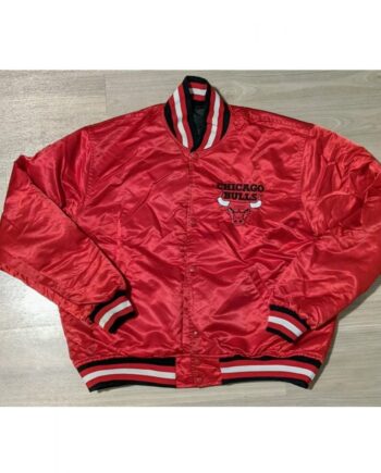 Chicago Bulls Reversible Bomber Red/Black Jacket - Modajacket