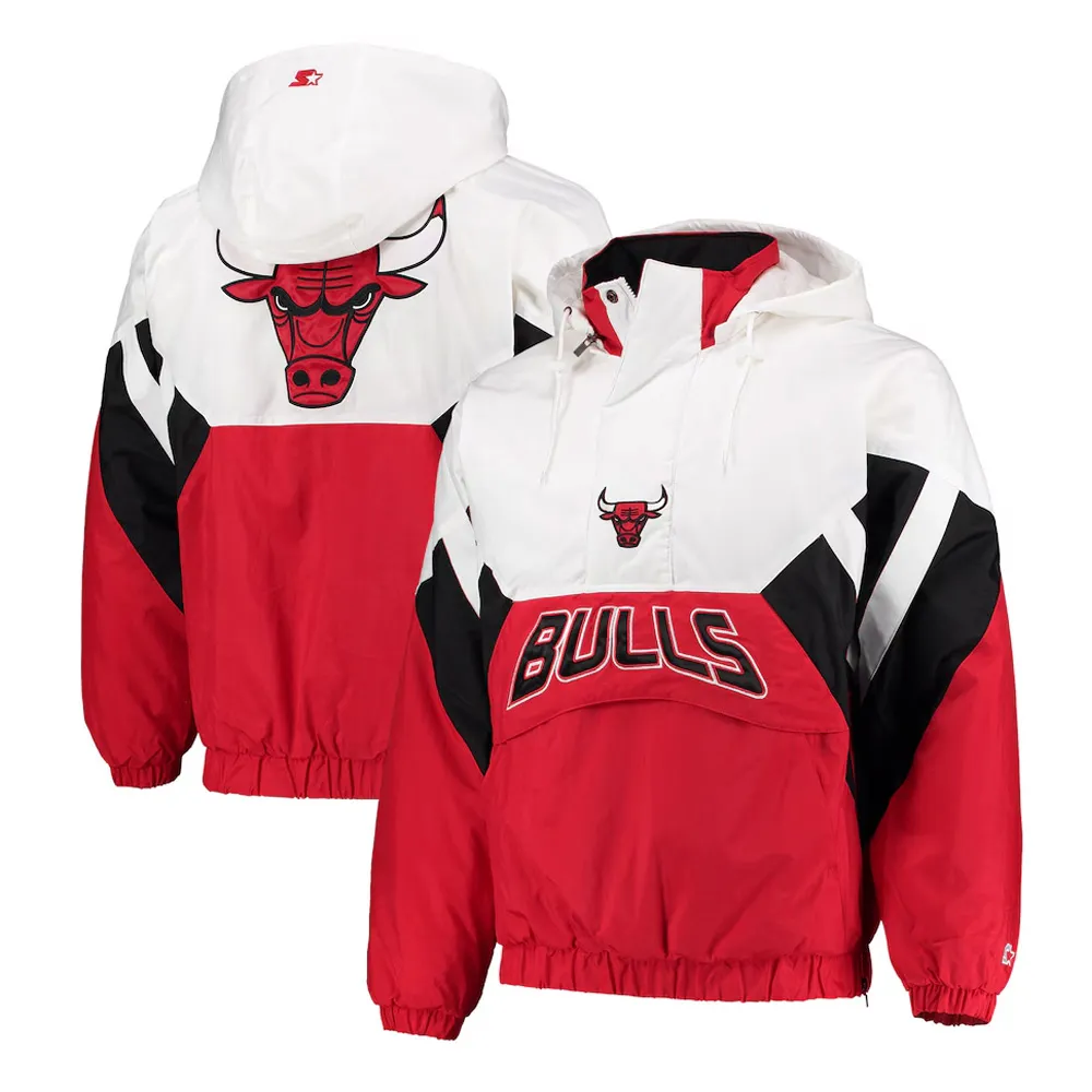 The Line-up Oxford Chicago Bulls Hoodie Half-Zip Jacket 3 The Line-up Oxford Chicago Bulls Hoodie Half-Zip Jacket