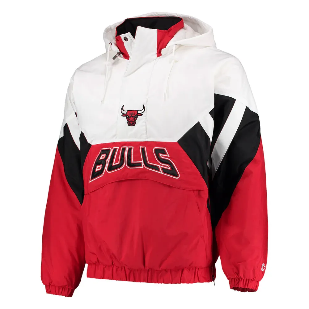The Line-up Oxford Chicago Bulls Hoodie Half-Zip Jacket 1 The Line-up Oxford Chicago Bulls Hoodie Half-Zip Jacket - Modajacket