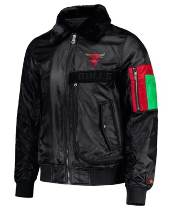 Chicago Bulls Ty Mopkins Black Jacket - Modajacket