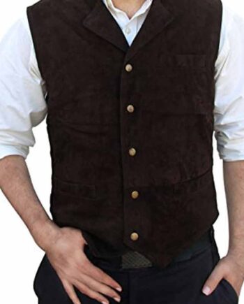 Chris Pratt The Magnificent Seven Brown Vest - Modajacket
