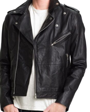 Christian Grey Fifty Shades of Grey Asymmetrical Leather Jacket - Modajacket