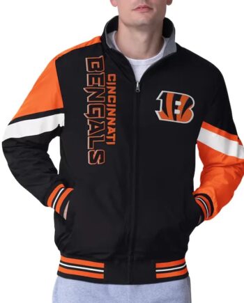Cincinnati Bengals Strong Arm Black Full-Zip Jacket - Modajacket