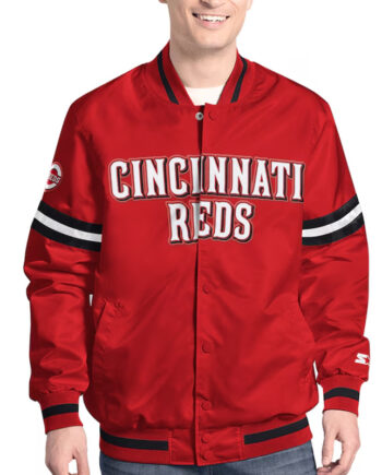 Cincinnati Reds Scout Varsity Satin Jacket - Modajacket