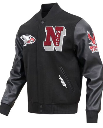 North Carolina Central Eagles Black Varsity Jacket - Modajacket