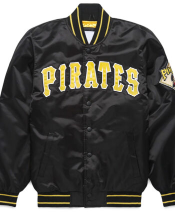 Pittsburgh Pirates Classic Black Satin Jacket - Modajacket