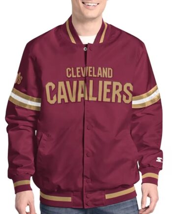 Cleveland Cavaliers Scout Varsity Satin Jacket - Modajacket
