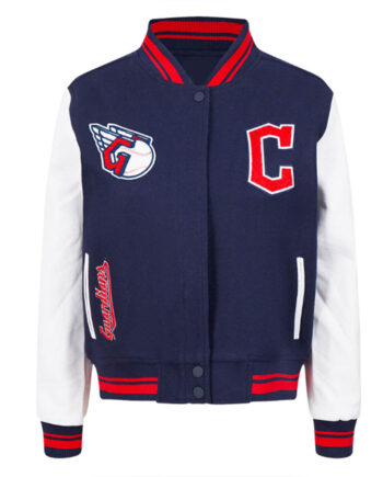 Retro Classic Rib Cleveland Guardians Varsity Jacket - Modajacket