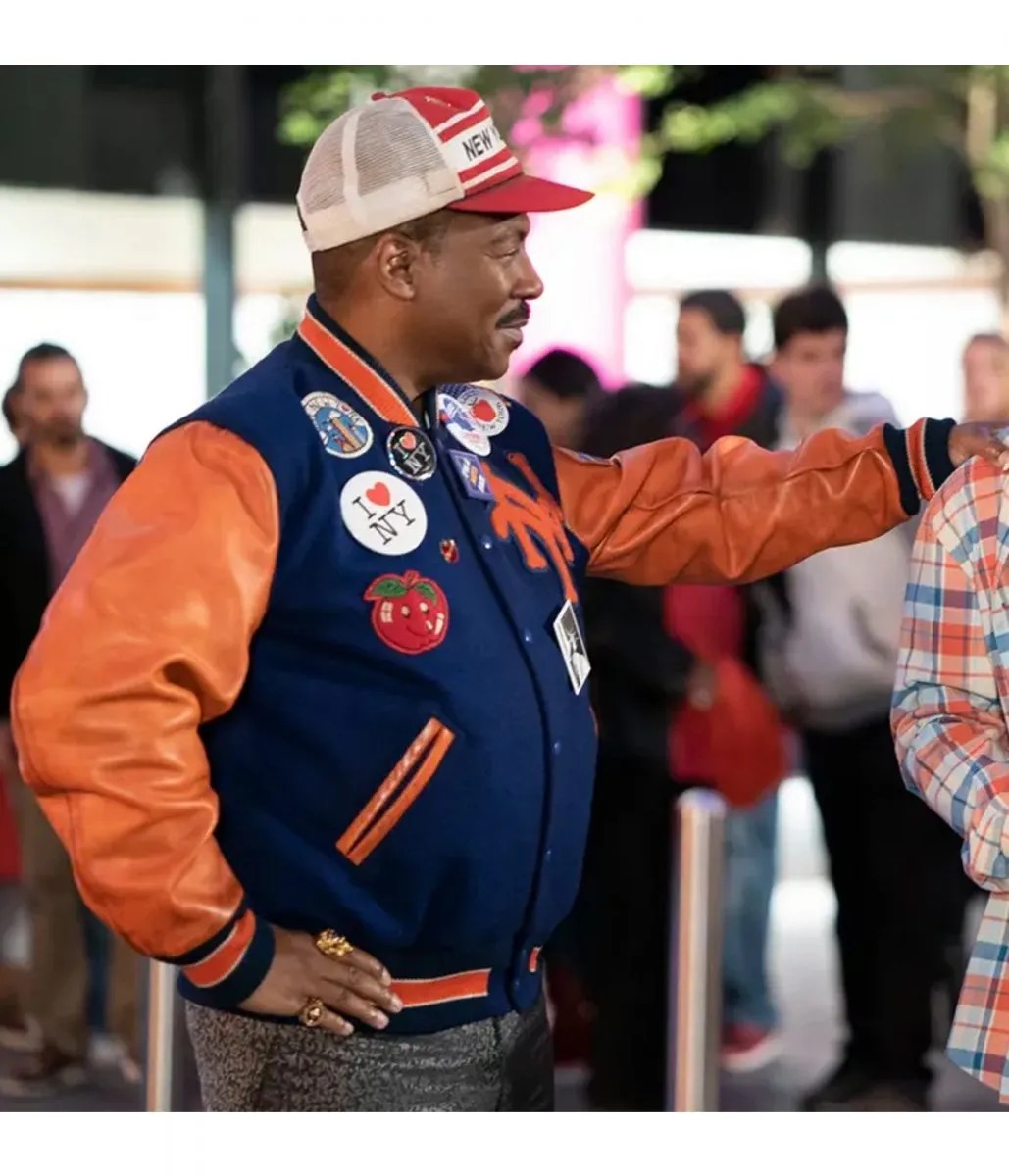 Eddie Murphy Coming 2 America NY Letterman Jacket 3 Eddie Murphy Coming 2 America NY Letterman Jacket