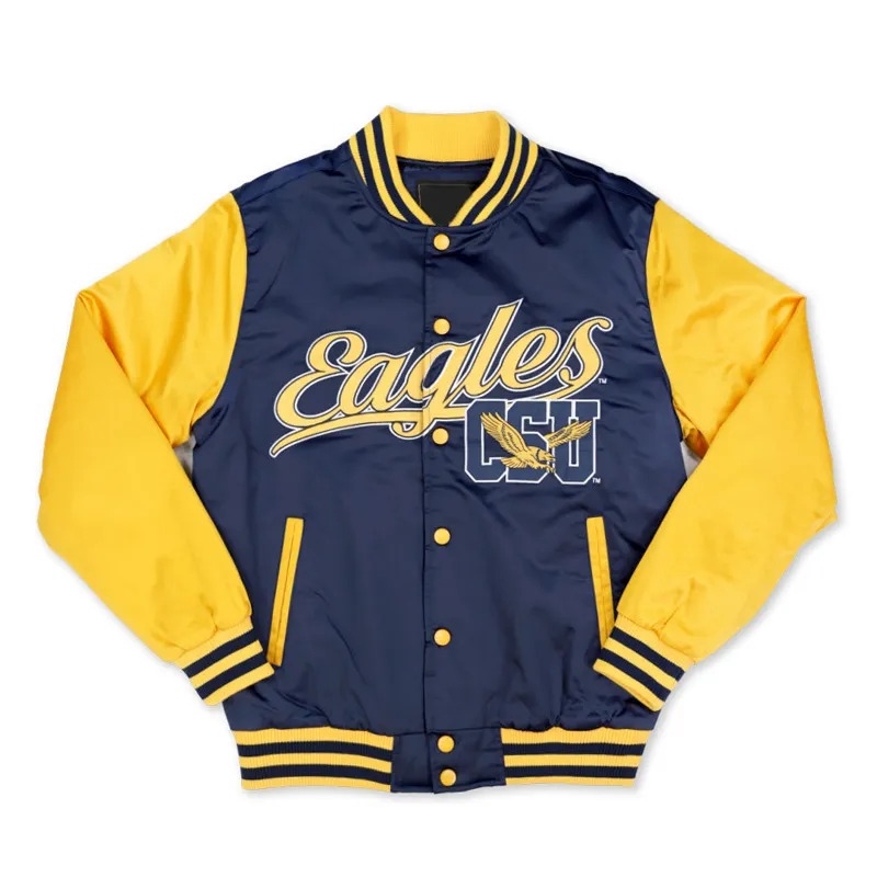 Coppin State Eagles Navy and Gold Jacket 1 Coppin State Eagles Navy and Gold Jacket - Modajacket