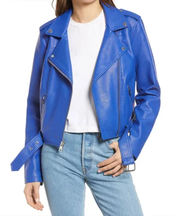 Stargirl Season 2 Brec Bassinger Blue Leather Jacket - Modajacket