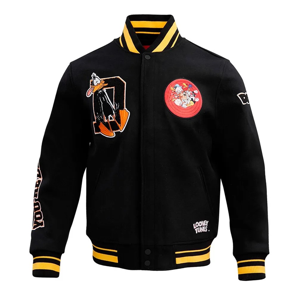 Miami Heat Hardwood Classics Black Varsity Wool Jacket 7 Miami Heat Hardwood Classics Black Varsity Wool Jacket