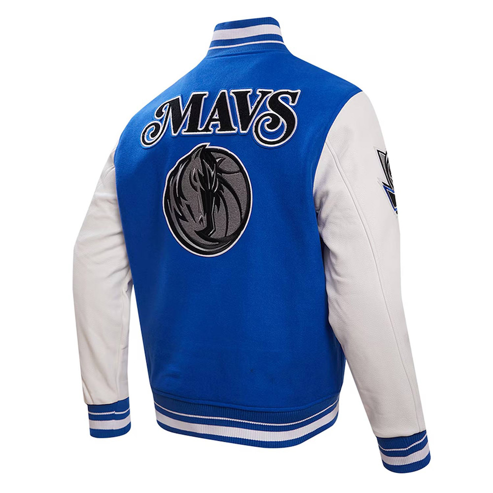 Dallas Mavericks 2023/24 City Edition Royal Varsity Jacket 4 Dallas Mavericks 2023/24 City Edition Royal Varsity Jacket