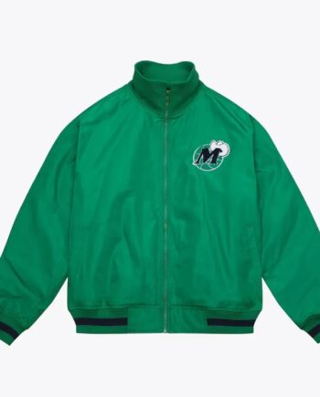 Green Dallas Mavericks Satin Full-Zip Jacket - Modajacket