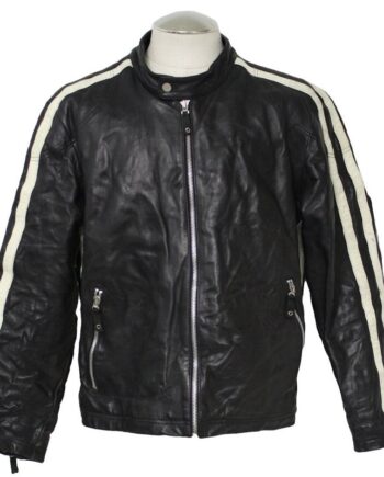 House of D David Duchovny Motorcycle Leather Jacket - Modajacket