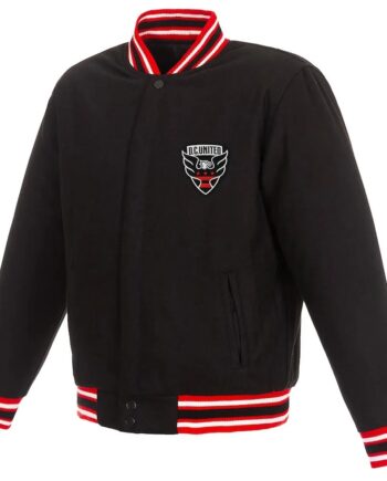 D.C. United Black Varsity Wool Jacket - Modajacket