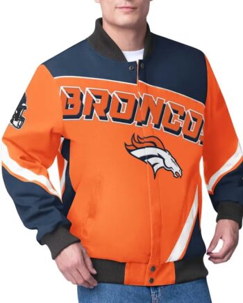 Denver Broncos Maximum Racing Orange Jacket - Modajacket
