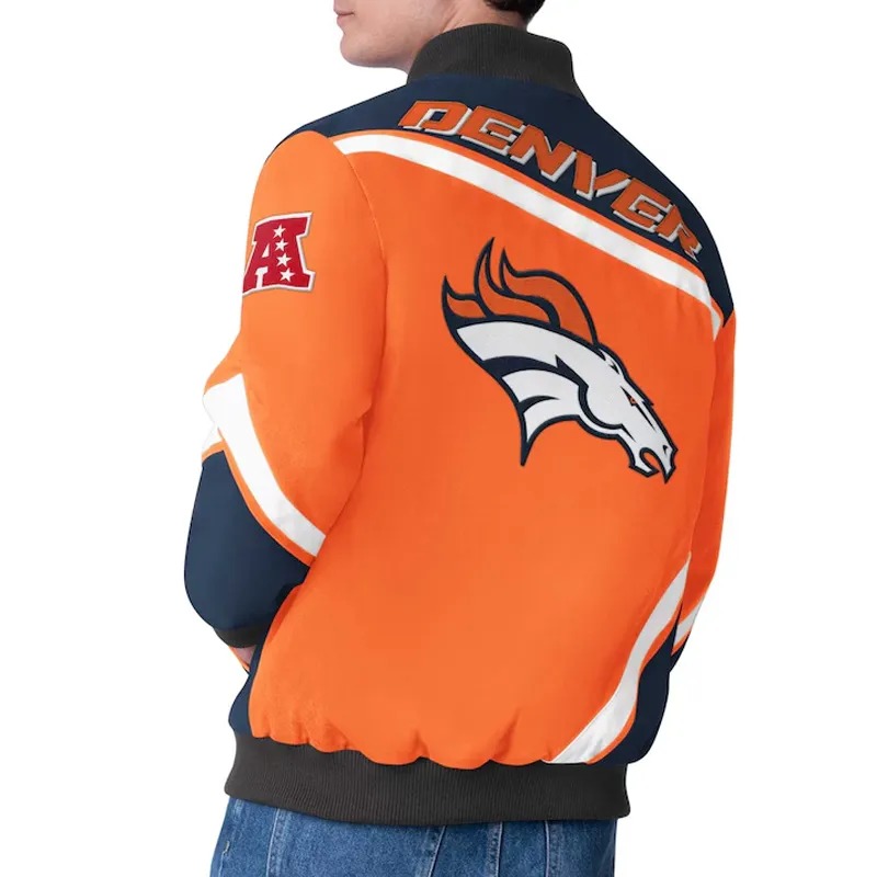 Denver Broncos Maximum Racing Orange Jacket 2 Denver Broncos Maximum Racing Orange Jacket