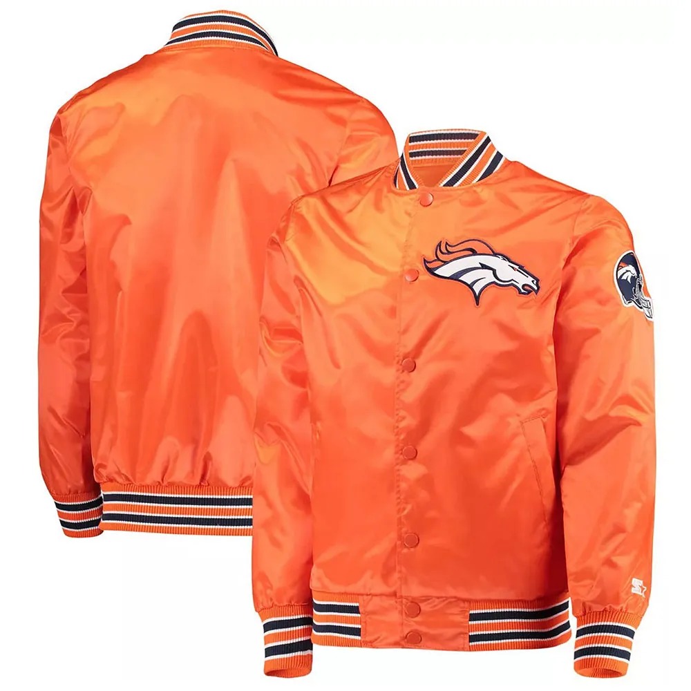 Denver Broncos Retro The Diamond Orange Jacket 3 Denver Broncos Retro The Diamond Orange Jacket