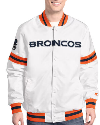 Denver Broncos Scout Varsity Satin Jacket - Modajacket