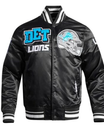 Detroit Lions Mashup Classic Rib Satin Jacket - Modajacket