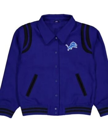 Detroit Lions Sport Night Teddy Varsity Jacket - Modajacket