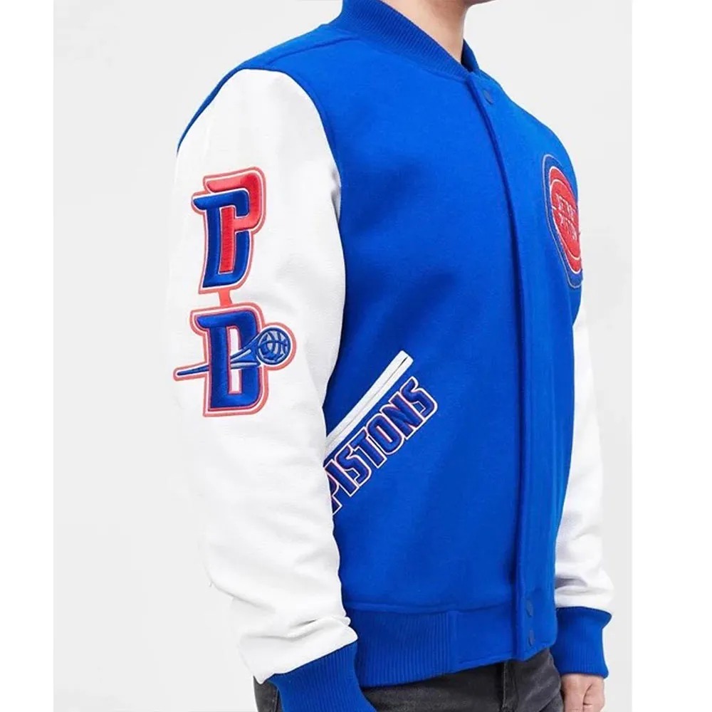 Detroit Pistons Letterman Jacket 3 Detroit Pistons Letterman Jacket