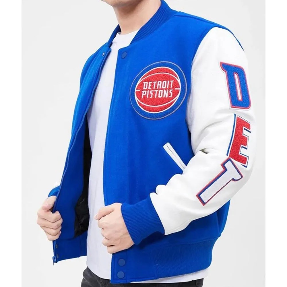 Detroit Pistons Letterman Jacket 2 Detroit Pistons Letterman Jacket