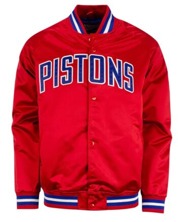 Detroit Pistons Satin Jacket - Modajacket