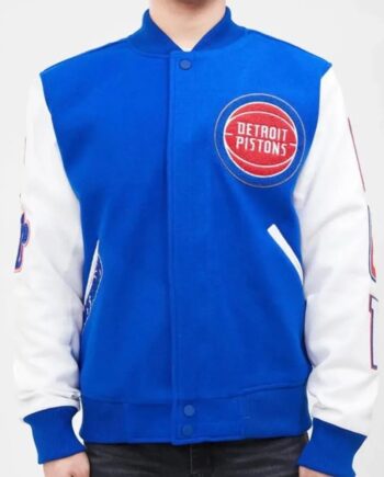 Detroit Pistons Letterman Jacket - Modajacket