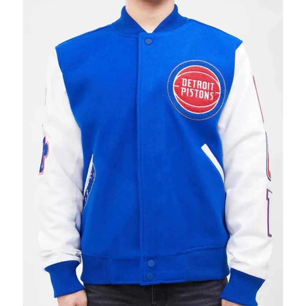 Detroit Pistons Letterman Jacket 1 Detroit Pistons Letterman Jacket - Modajacket