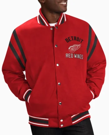 Detroit Red Wings Tailback Red Varsity Jacket - Modajacket