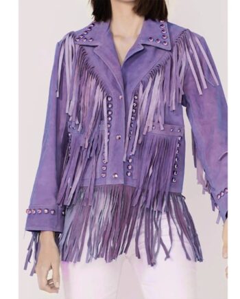 Donna Farizan Purple Fringe Jacket from The Today Show - Modajacket
