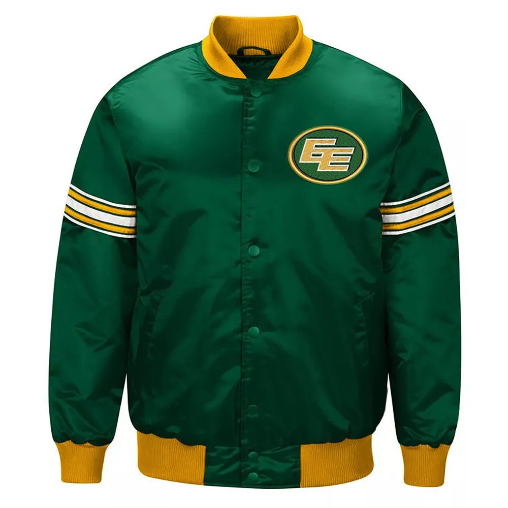 Edmonton Elks Draft Pick Satin Jacket 1 Edmonton Elks Draft Pick Satin Jacket - Modajacket
