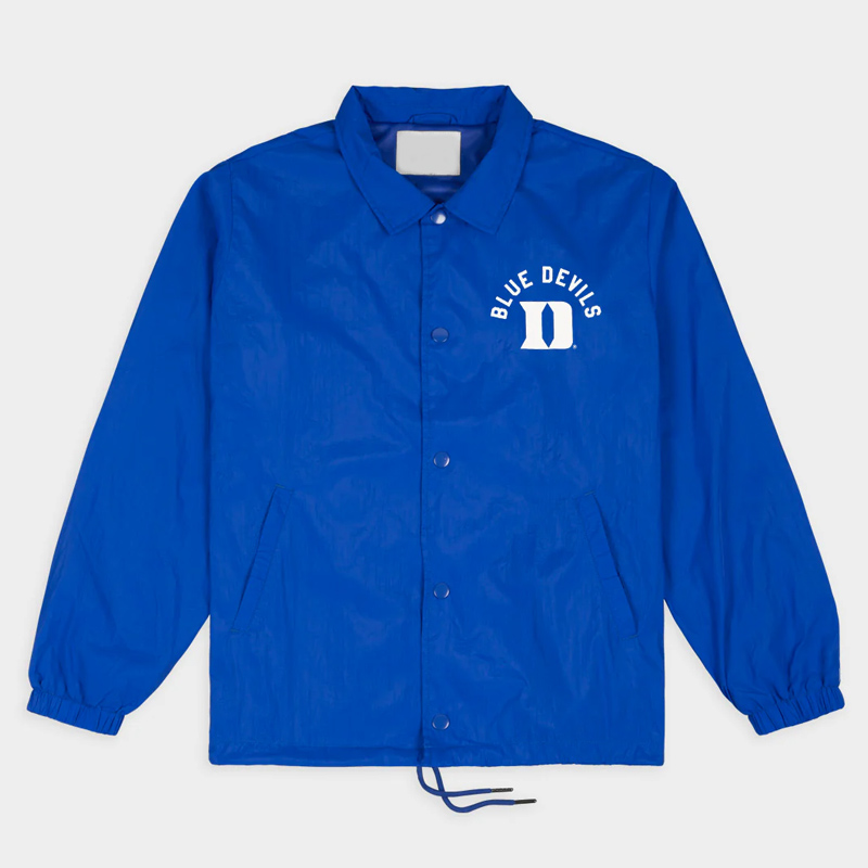Duke Blue Devils Classic Logo Coaches Jacket 1 Duke Blue Devils Classic Logo Coaches Jacket - Modajacket