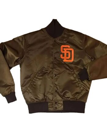 San Diego Padres Emma Stone Brown Bomber Jacket - Modajacket