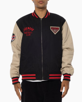 Essendon Bombers Lock Up Varsity Cotton Jacket - Modajacket